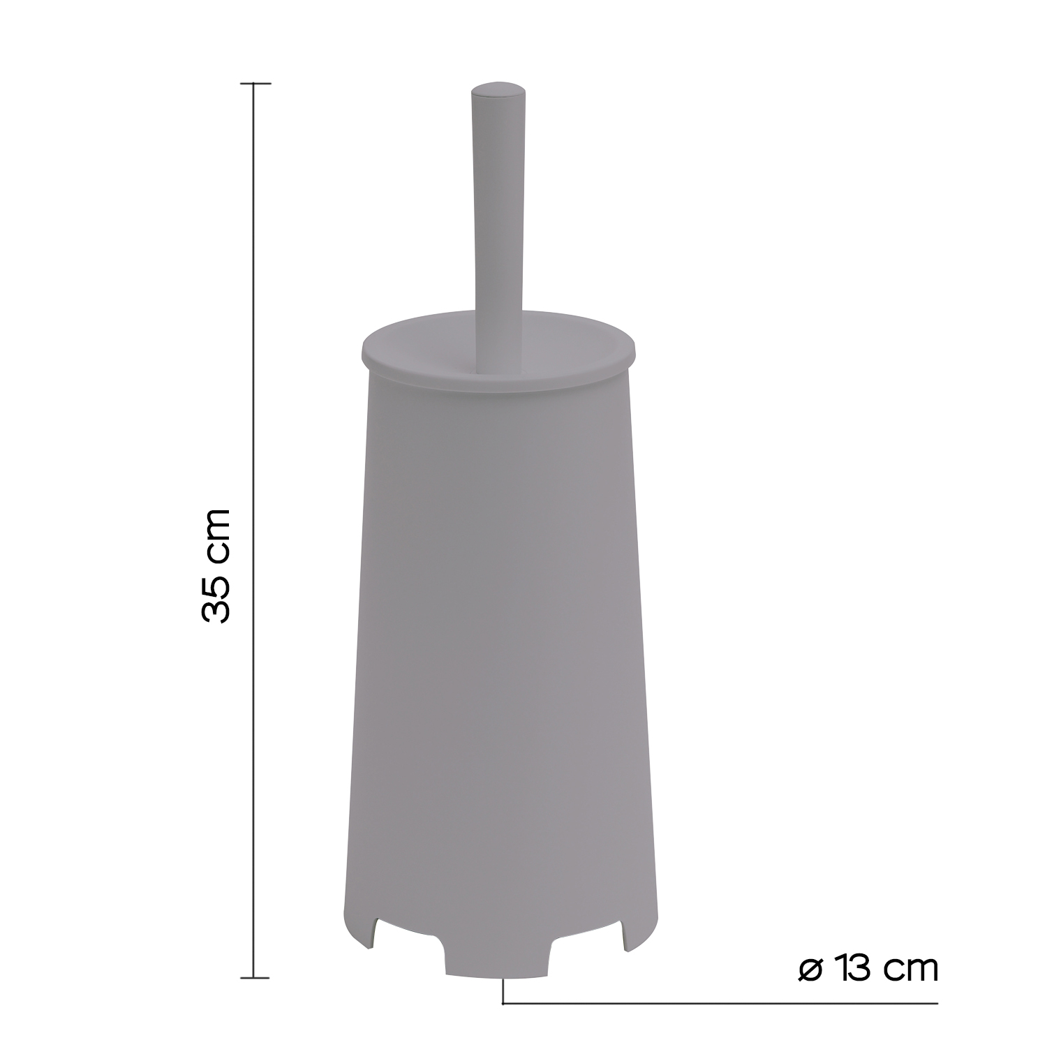 Gedy Toilet Brush Gray CeramicStore