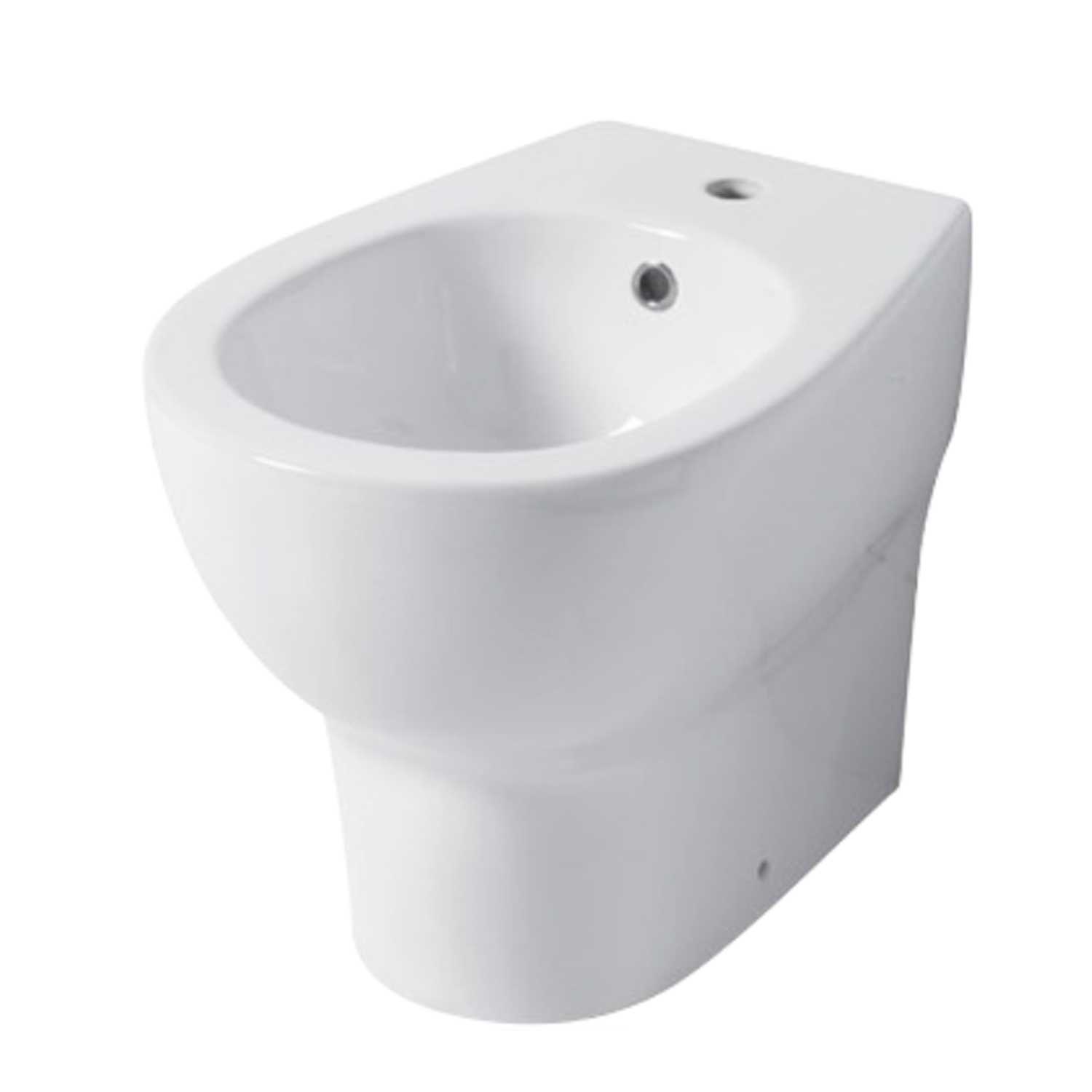 Bidet filomuro serie Touch 53 in ceramica bianca lucida - Disegno Ceramica
