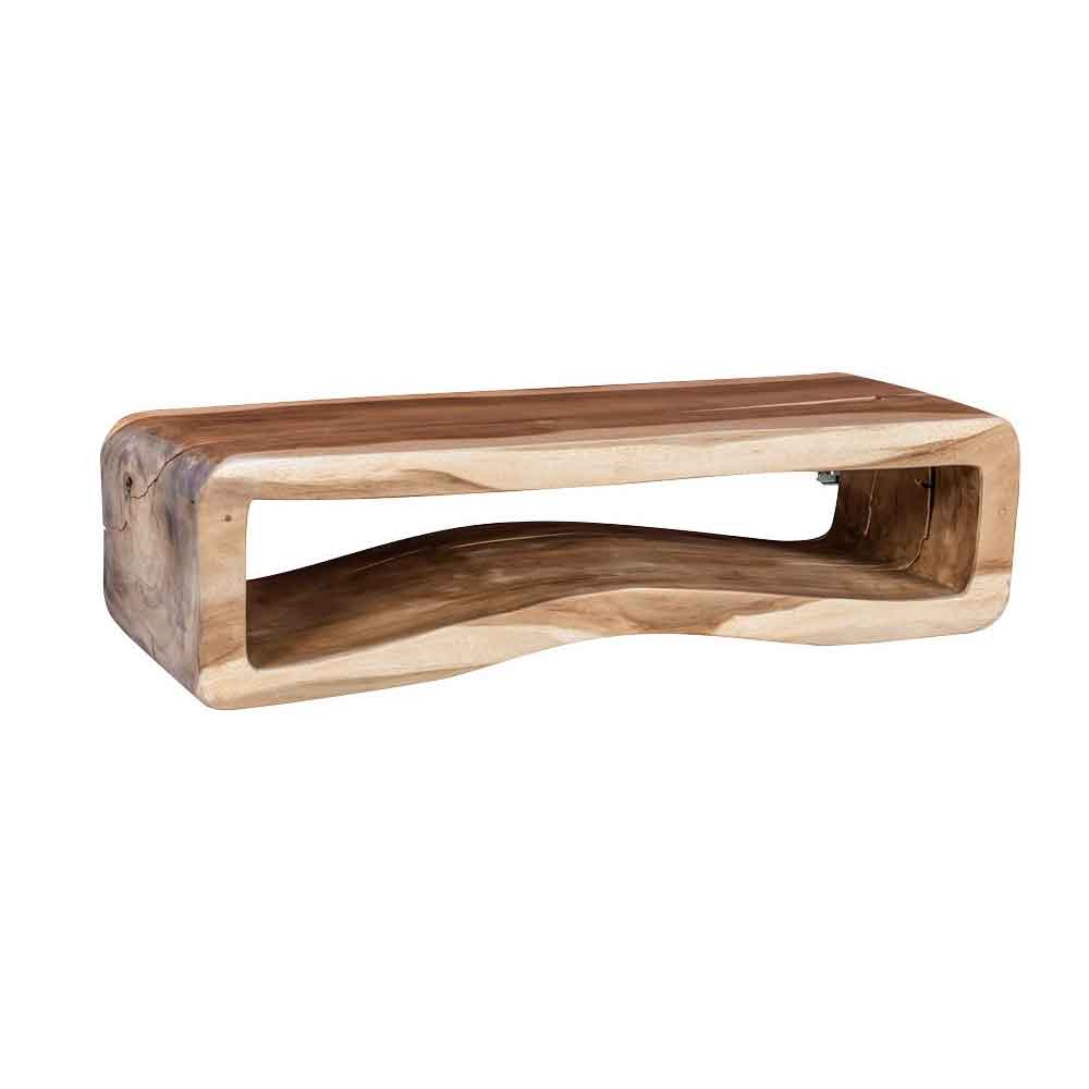 Consolle sospesa in legno Massello di Suar CIPI OTTOCONSOLE con sistema di  fissaggio incluso