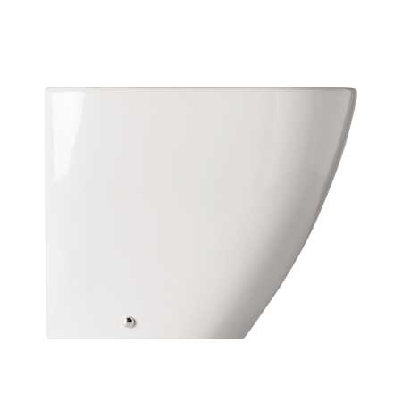 Bidet filomuro monoforo con troppopieno 52x36 cm in ceramica bianca lucida modello Cover Althea 