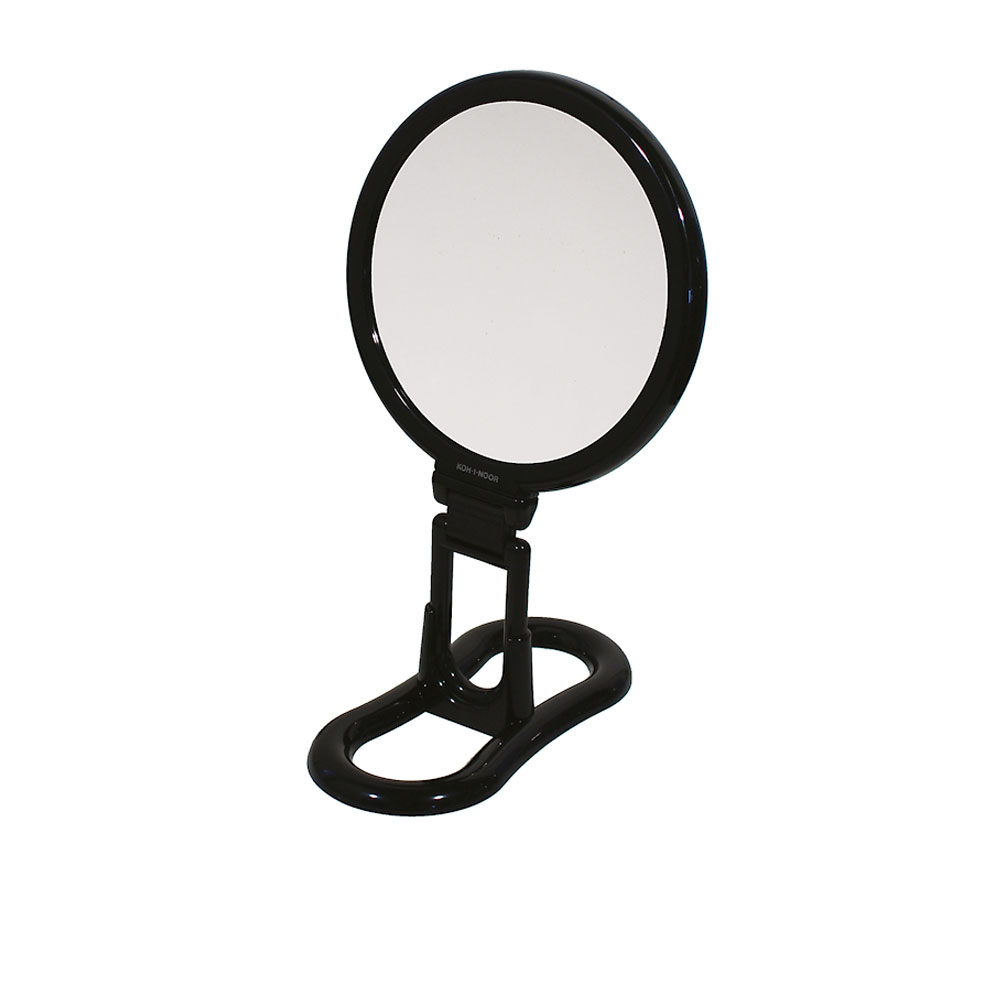 Specchio ingranditore con manico multi-snodo e supporto - linea 'Toeletta'  bifacciale cm ø 18 - Ingrandimento X6 