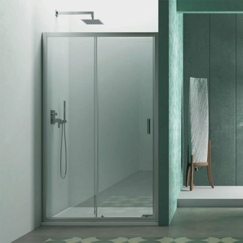 Jabonera sin taladrar para cabina de ducha con puerta corredera