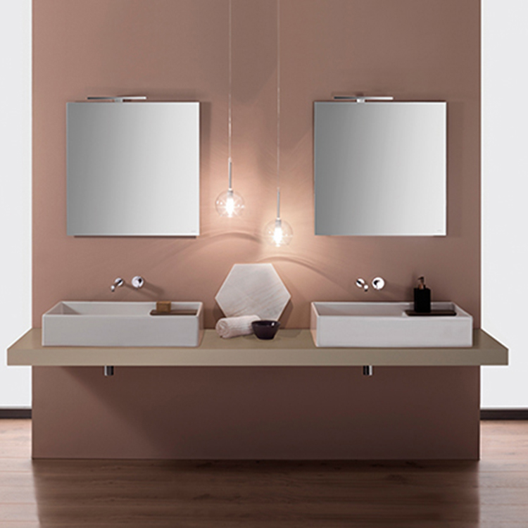 Globo Srl Ceramiche Per Pavimenti.Lavabo Da Appoggio In Ceramica Cm 71x51 Ceramica Globo Modello Display