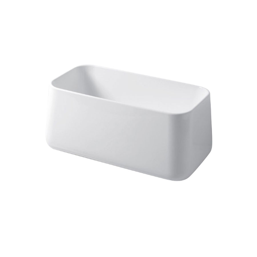 Lavabo da appoggio Rettangolare 80x47 Cm in Ceramica Bianco