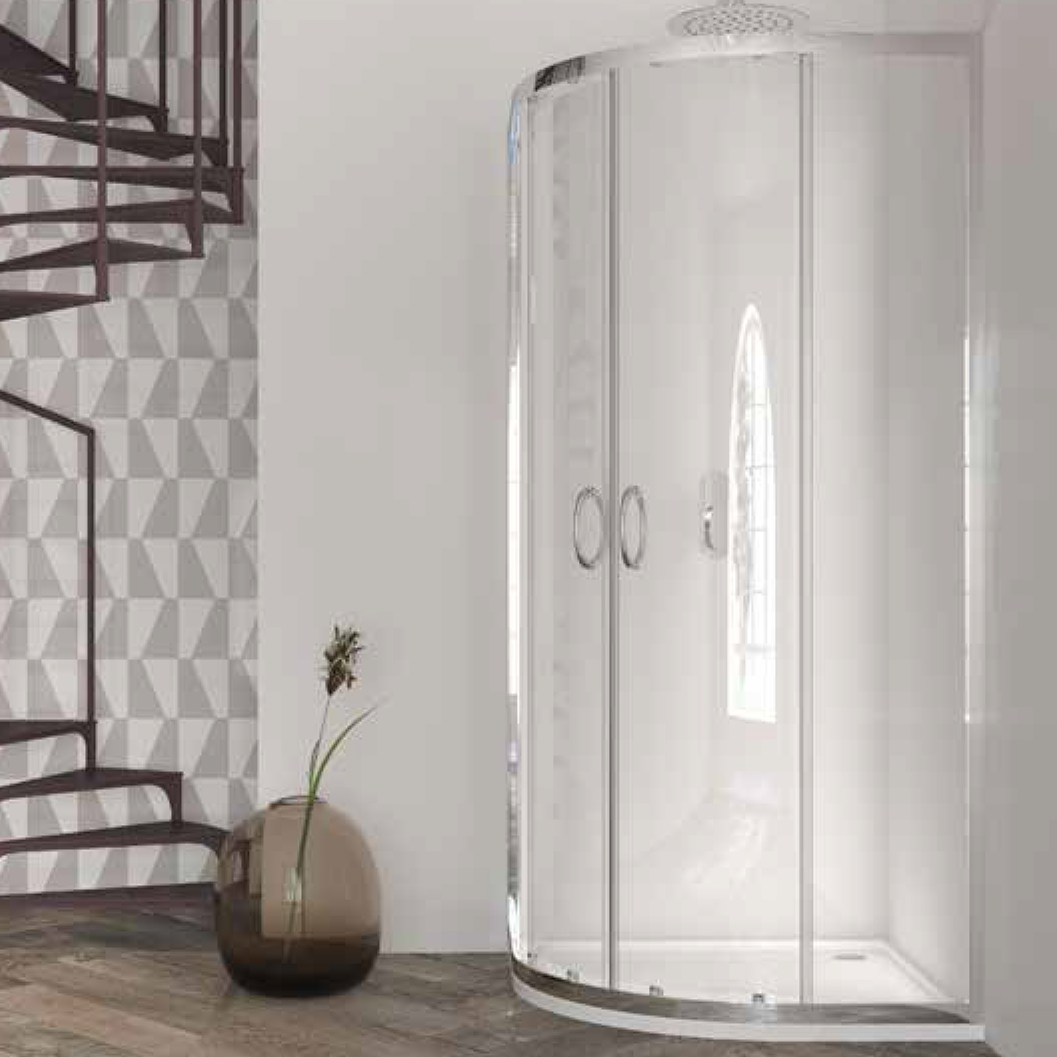 Cabina de ducha completa (80 x 80 cm)