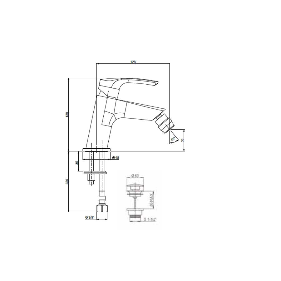 Hike Outdoor Sink Bidet and Shower Tap Argo CeramicStore