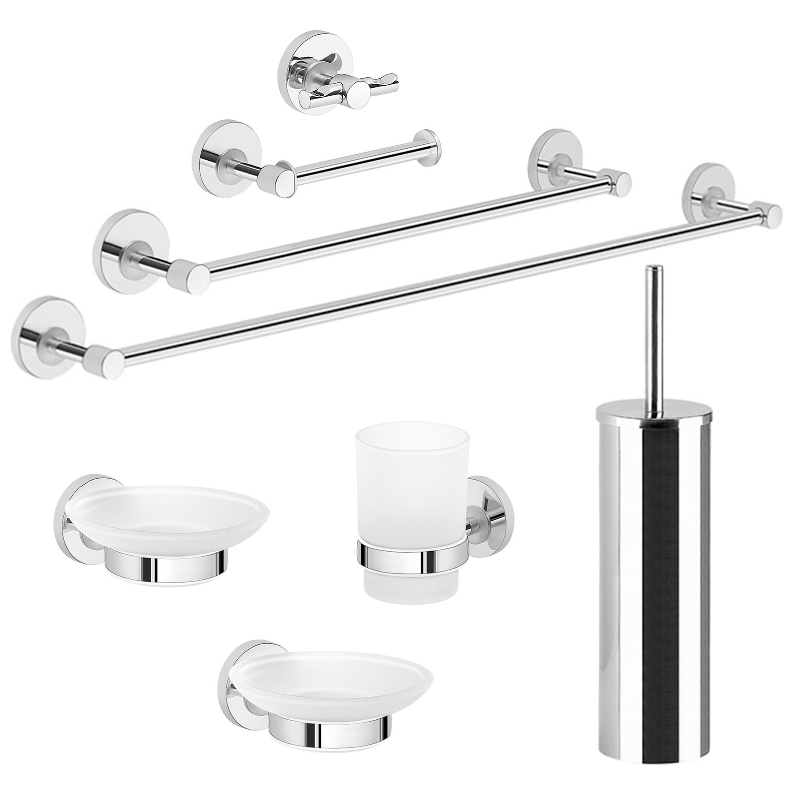 Set Accessori Bagno Cromati