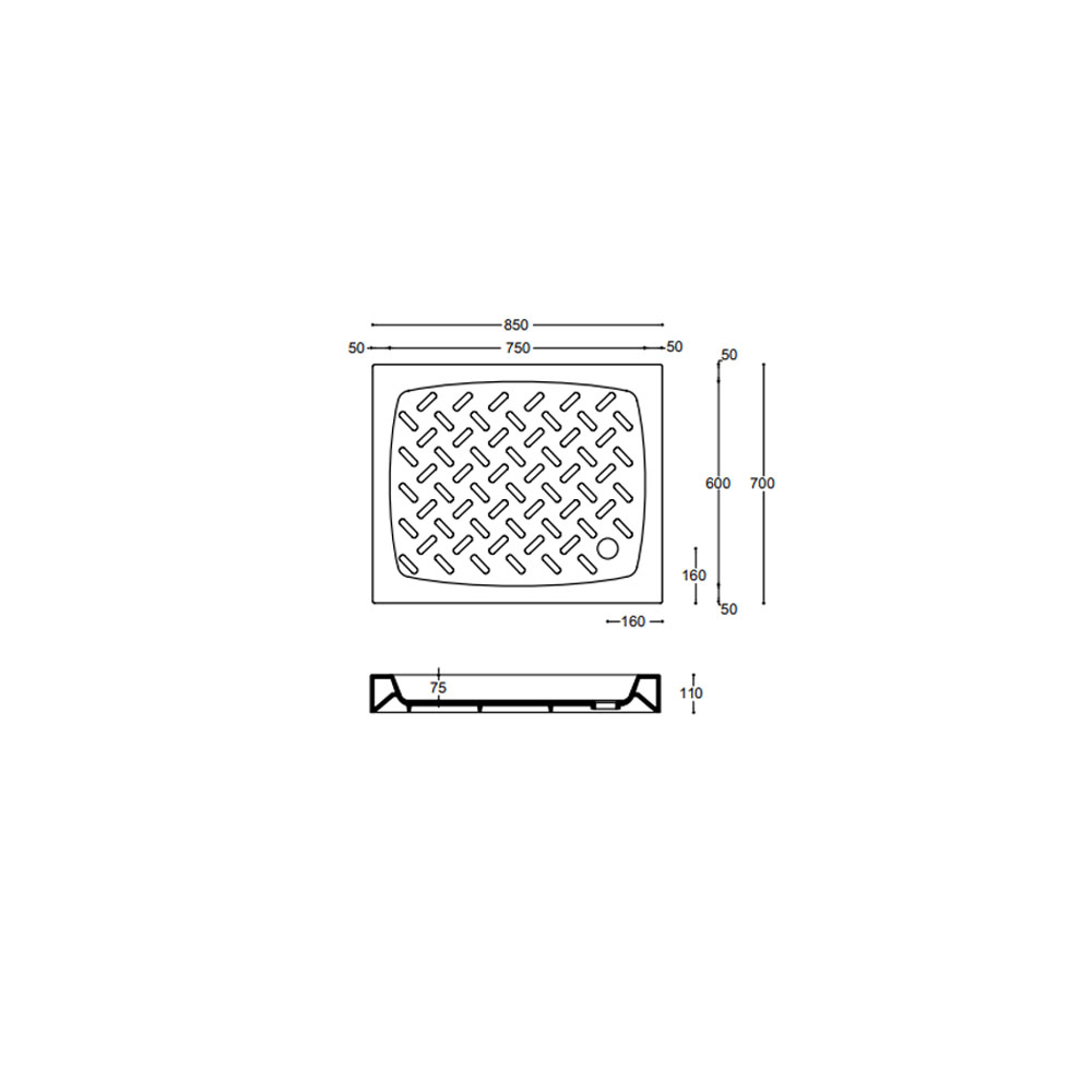 Piatto Doccia 70x85 Globo.Piatto Doccia Rettangolare Althea Hera 70x85 Ceramica Bianca Altezza 11 Cm