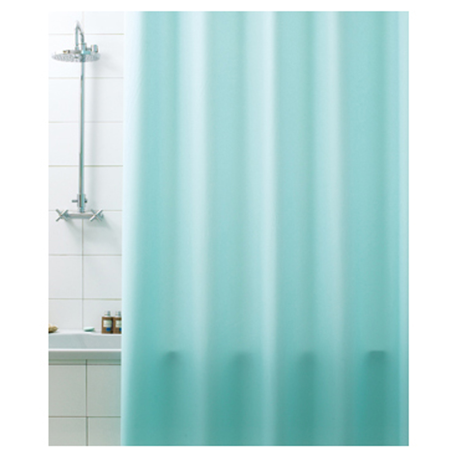 Tenda per doccia in vinile 100% Pvc riciclabile. Colore Verde Acqua  Dimensioni cm 180x200h