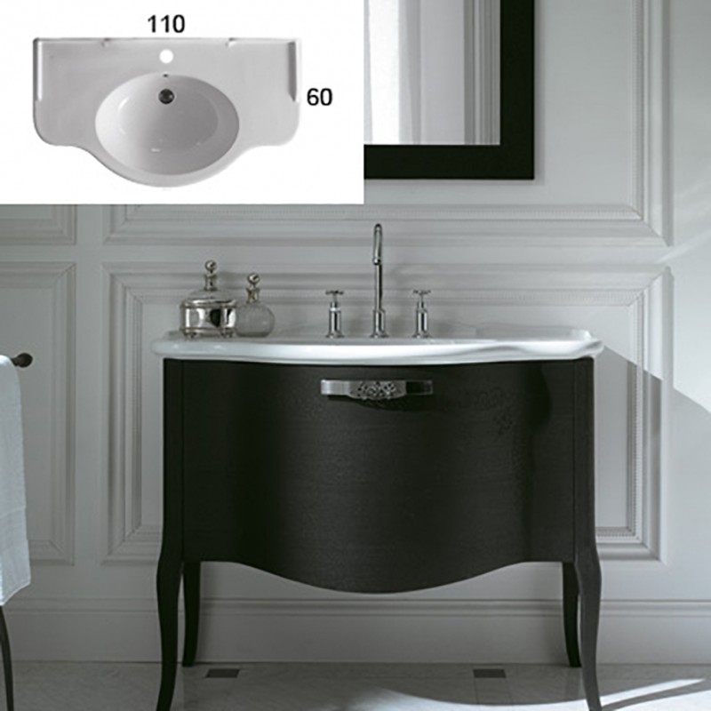 Ceramica Globo Serie Paestum.Lavabo Sospeso 110x60 Ceramica Globo Paestum Ceramicstore