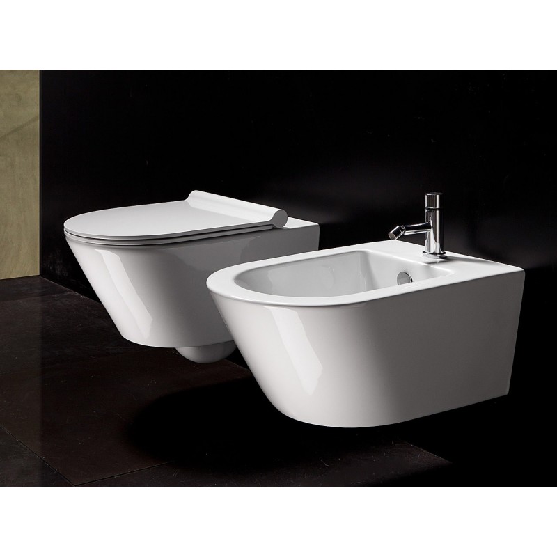 Ceramica Catalano Schede Tecniche.Sanitari Sospesi Ceramica Catalano Zero 50 Wc Bidet E Sedile Soft Close Ceramicstore