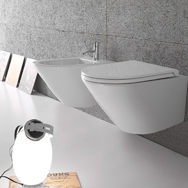 Globo Ceramica Schede Tecniche.Sanitari Sospesi Ceramica Globo Forty3 52 Wc Bidet Sedile