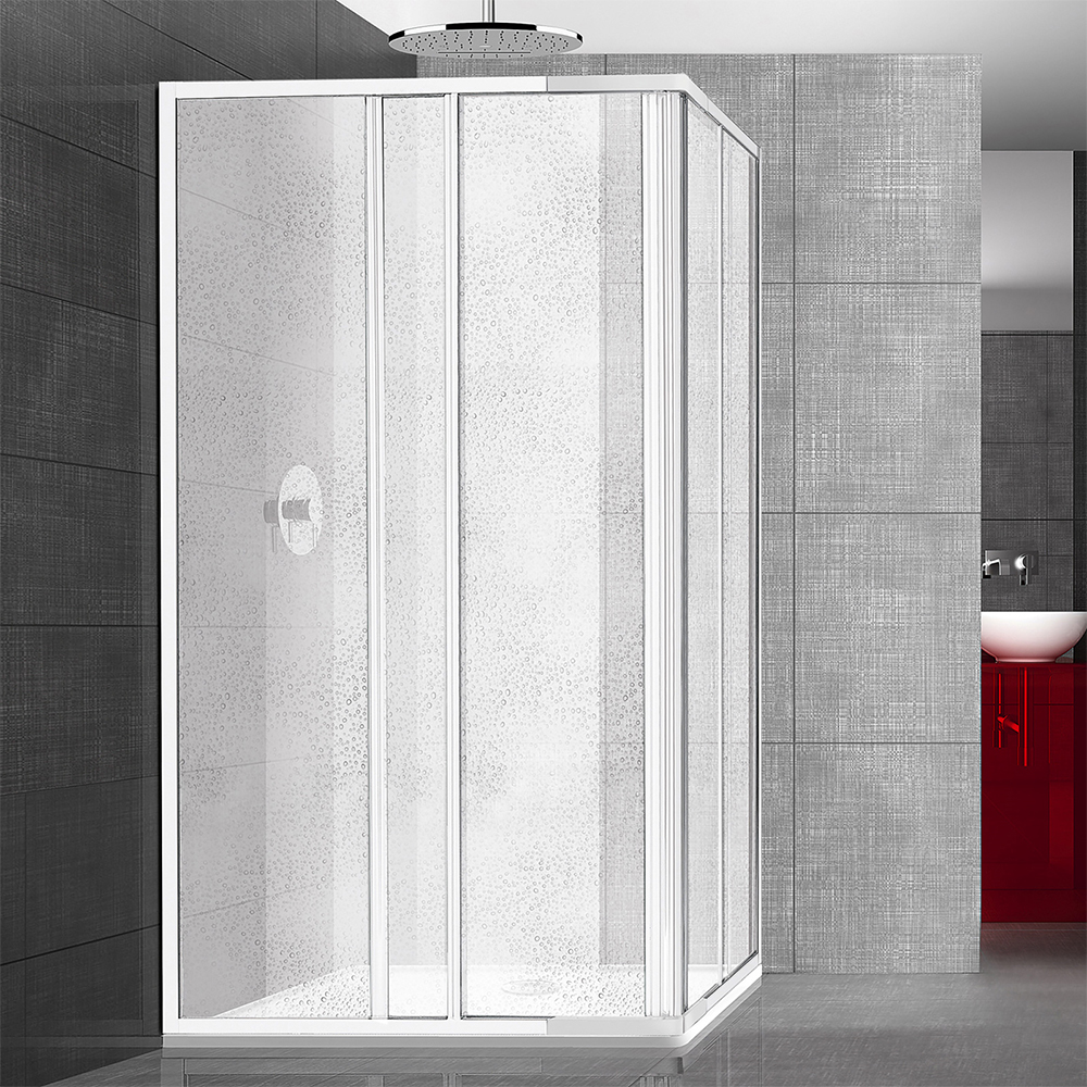 Cabina Doccia 70x100 Prezzi.Box Doccia Angolare 70x100 In Alluminio E Acrilico Ceramicstore