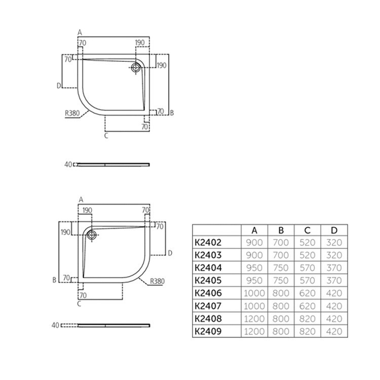 Ultra Flat Piatto Doccia Scheda Tecnica.Piatto Doccia Ultra Flat 90x70 Con Lato Curvo Versione Destra Ideal Standard Ceramicstore