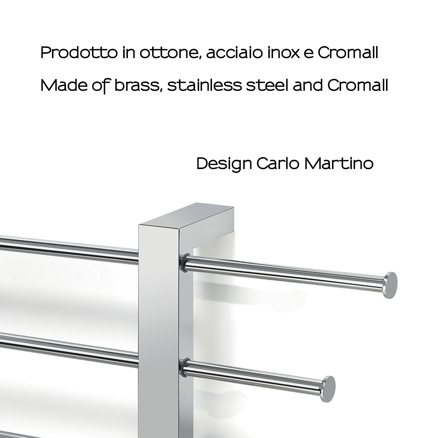 Stainless steel towel bar by Gedy |CeramicStore