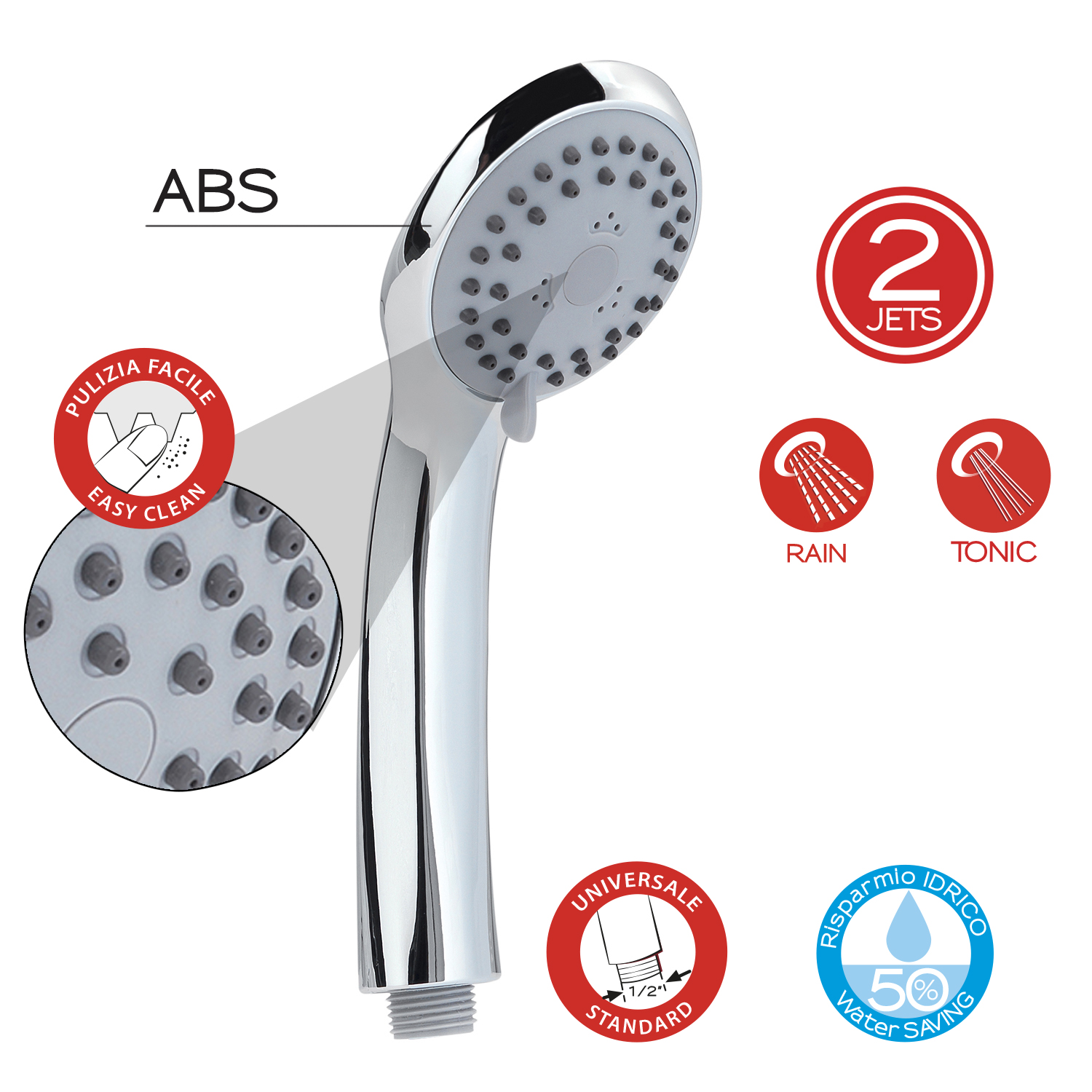 Gedy 3 Jet Hand Shower Ceramicstore