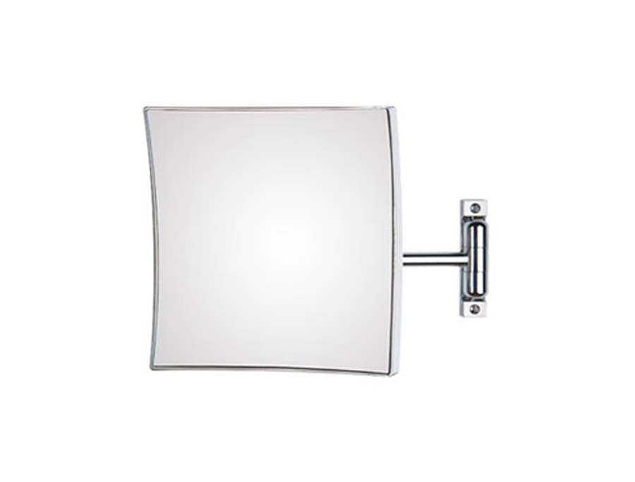 Specchio ingranditore a parete con snodo 3X ottone cromato Ø18 cm - Mevedo  di Lineabeta