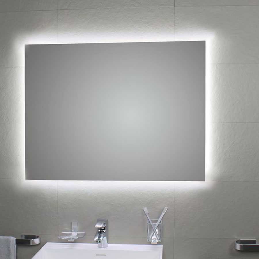 Bathroom mirror 120x80 cm koh-i-noor model PERIMETER AMBIENTE LED with  backlight