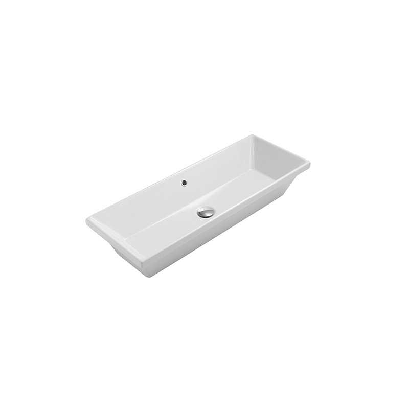 Lavandino Da Incasso Resina.Lavabo Da Incasso 75x34 Ceramica Globo Stockholm Ceramicstore