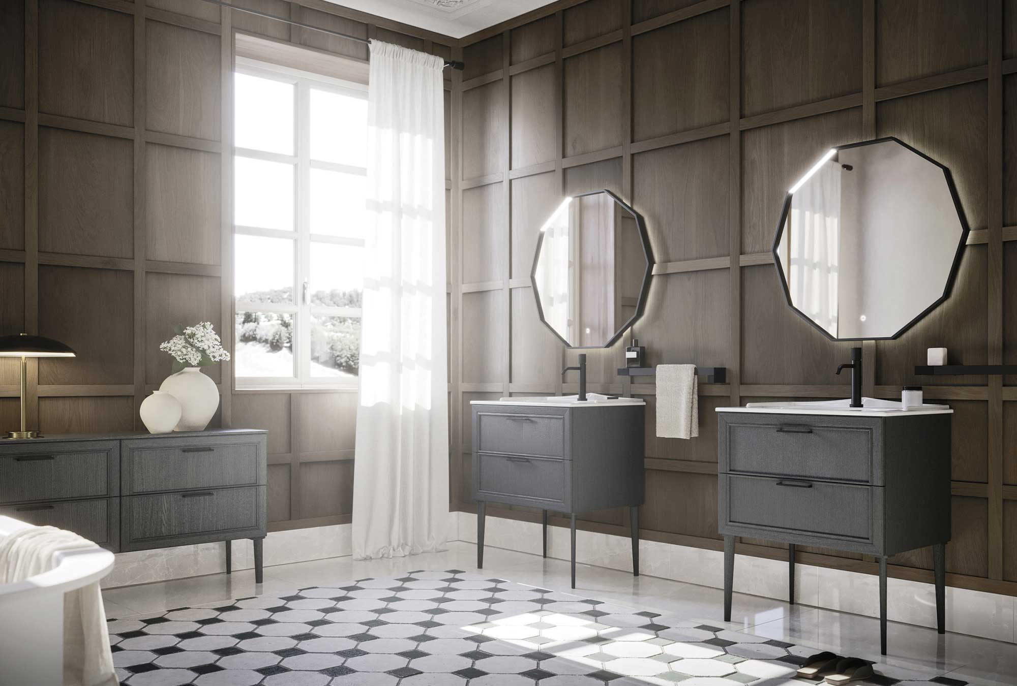 Mobili da bagno a terra: la scelta classica per uno spazio elegante e funzionale