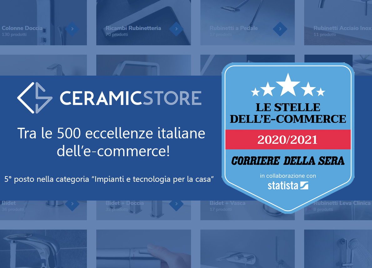 CeramicStore tra le eccellenze italiane dell'e-commerce!